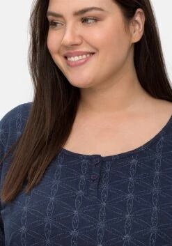 Sheego Pyjama-Set Aus 3/4-Arm-Shirt Und Hose -Sheego Verkaufe 14702900452 04MES 02 SH