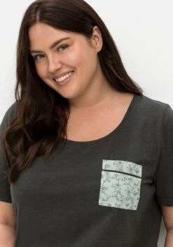 Sheego Schlafanzug Mit Shirt Und Kurzer Hose -Sheego Verkaufe 14703000781 04OG7 02 SH