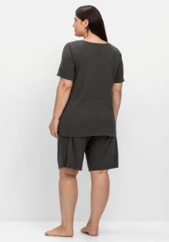 Sheego Schlafanzug Mit Shirt Und Kurzer Hose -Sheego Verkaufe 14703000781 04OG8 02 SH