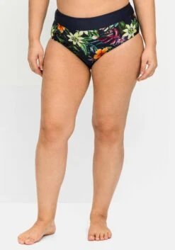 Bikinihose Mit Blumendruck Und Shaping-Einsatz