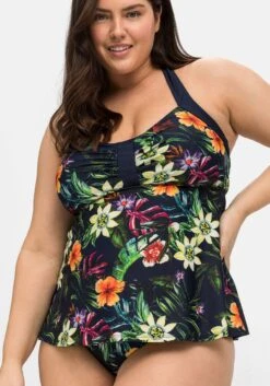Tankini-Top MitBlumenprint Und Neckholderträgern -Sheego Verkaufe 14740101406 04MKY 02 SH