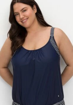 Sheego Tankini-Top In Oversized-Form Mit Streifendetails -Sheego Verkaufe 14745701739 04MJB 02 SH