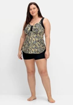 Sheego Tankini-Oberteil Im Paisleymuster, Mit Raffung Seitlich -Sheego Verkaufe 14745800289 04MFM 02 SH