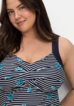 Sheego Gestreiftes Tankini-Top Mit Shaping-Einsatz -Sheego Verkaufe 14745901739 04MIW 02 SH