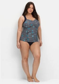 Sheego Gestreiftes Tankini-Top Mit Shaping-Einsatz -Sheego Verkaufe 14745901739 04MIZ 02 SH