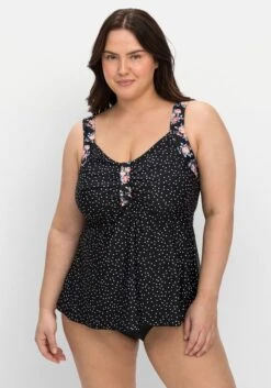 Sheego Set Aus Tankini-Top Und Hose, Im Mustermix