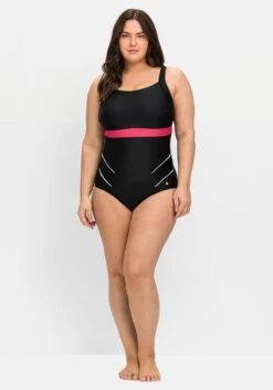 Sheego Badeanzug Mit Kontrastdetails Und Shaping-Effekt -Sheego Verkaufe 14767900289 04MRC 02 SH