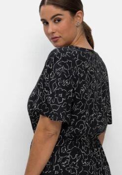 Sheego Maxikleid Mit Alloverprint Und Zipfelsaum -Sheego Verkaufe 14769901491 04MTR 02 SH