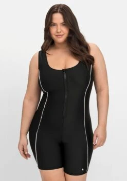 Sheego Schwimmanzug Mit Reißverschluss Und Kurzem Bein -Sheego Verkaufe 14777100289 04MUU 02 SH