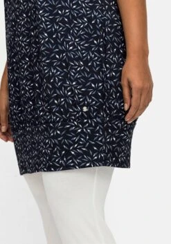 Sheego Relax-Shirtkleid Mit Alloverdruck Und Breitem Saum -Sheego Verkaufe 14777500452 04MZF 02 SH