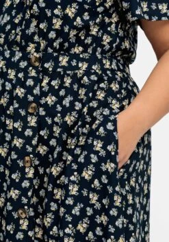 Sheego Maxikleid Mit Blumen-Alloverprint -Sheego Verkaufe 14779702119 04NDY 02 SH