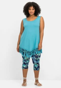 Sheego Strandset Aus Longtop Und Caprileggings