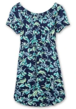 Sheego Strandkleid Mit Blätterprint Und Carmenausschnitt -Sheego Verkaufe 14785800452 04N8M 00 SH