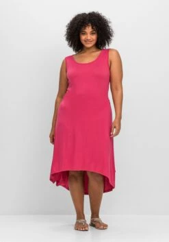 Sheego Strandkleid In A-Linie, Hinten Länger Als Vorn