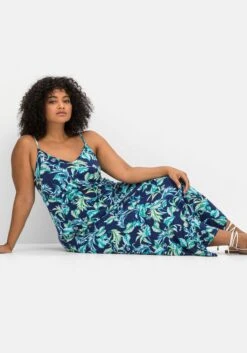 Sheego Strandkleid In Maxilänge, Mit Blätterprint -Sheego Verkaufe 14786200452 04NEL 02 SH