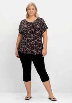 Sheego Strandshirt Mit Alloverprint Und V-Ausschnitt -Sheego Verkaufe 14786402172 04NN6 02 SH