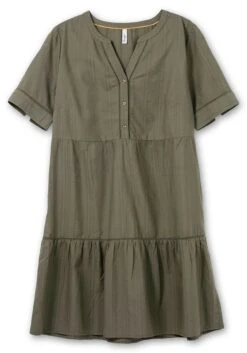 Sheego Kleid In Stufenoptik Mit Lochmusterdetails -Sheego Verkaufe 14787800131 04N9N 00 SH