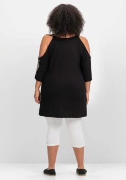 Sheego Set Aus Strandshirt Mit Cut-outs Und Caprileggings -Sheego Verkaufe 14788000373 04NDP 02 SH