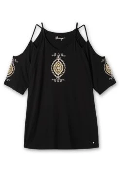 Sheego Set Aus Strandshirt Mit Cut-outs Und Caprileggings -Sheego Verkaufe 14788000373 04NDU 00 SH