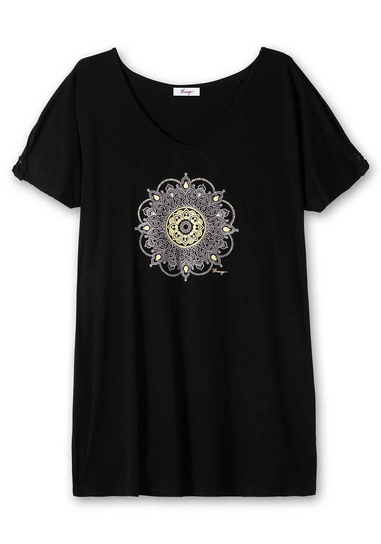 Sheego Strand-Longshirt Mit Frontdruck, In Oversized-Form 3 Sheego Strand-Longshirt Mit Frontdruck, In Oversized-Form – Bild 3