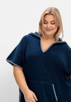 Sheego Bade-Poncho Mit Kapuze, Aus Frottee -Sheego Verkaufe 14790400018 04NP7 02 SH