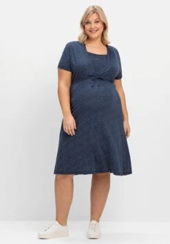 Sheego Stillkleid Aus Jersey, Mit Unterbrust-Tunnelzug -Sheego Verkaufe 14794500524 04O8L 02 SH