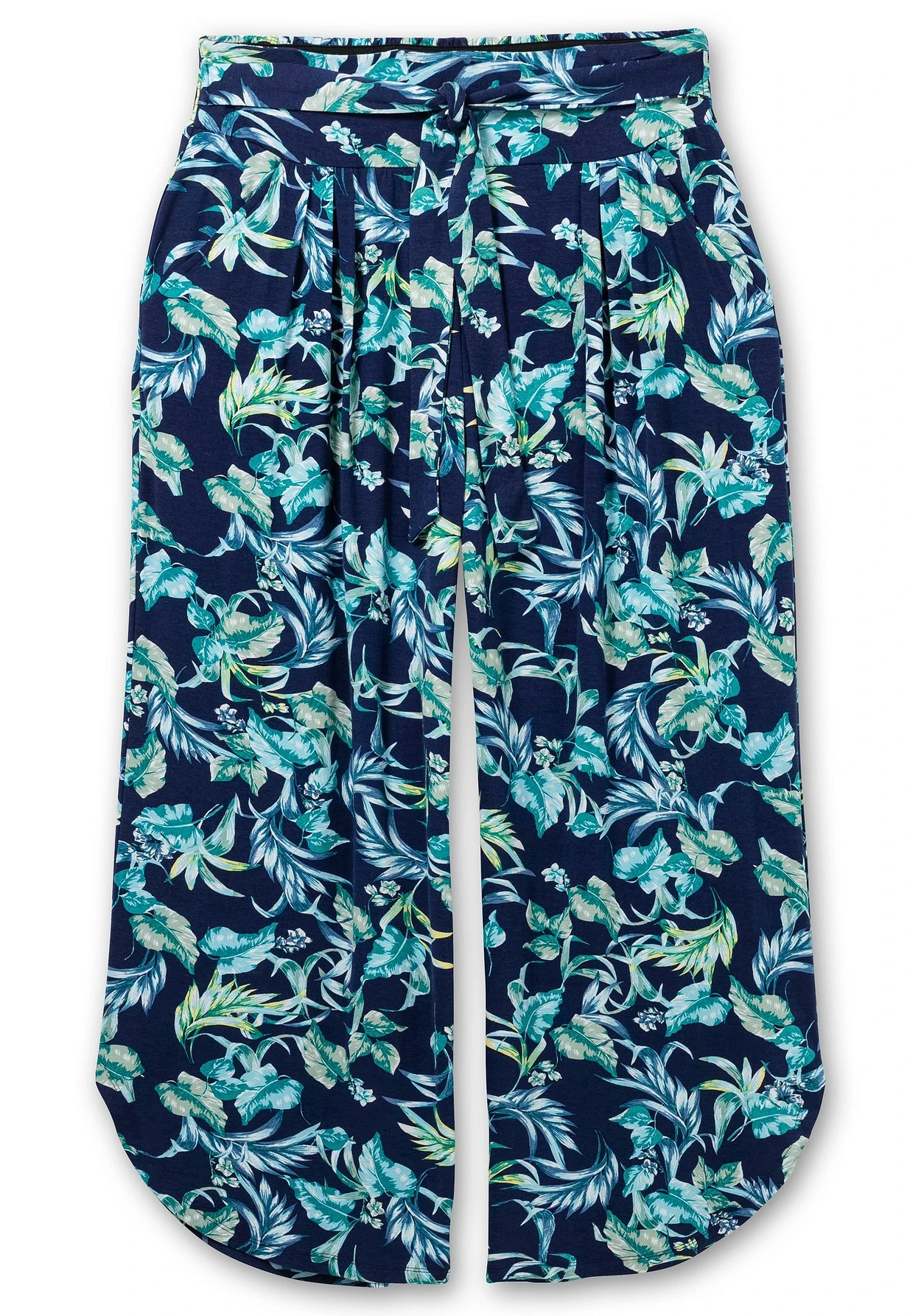 Sheego Weite Strandhose Mit Blätterprint 4 Sheego Weite Strandhose Mit Blätterprint – Bild 4