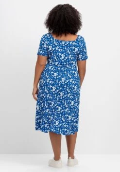 Jerseykleid Mit Blumendruck Und Herzausschnitt -Sheego Verkaufe 14821301463 04PLG 02 SH