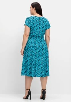 Sheego Kleid Mit Smokbund Und Alloverprint -Sheego Verkaufe 14823702119 04PK9 02 SH