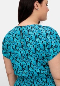 Sheego Kleid Mit Smokbund Und Alloverprint -Sheego Verkaufe 14823702119 04PKB 02 SH