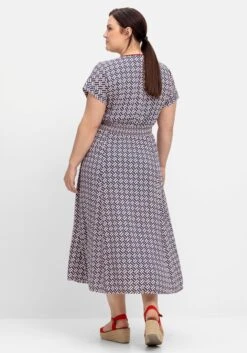 Sheego Maxikleid Mit Alloverprint Und V-Ausschnitt -Sheego Verkaufe 14823802119 04PJU 02 SH