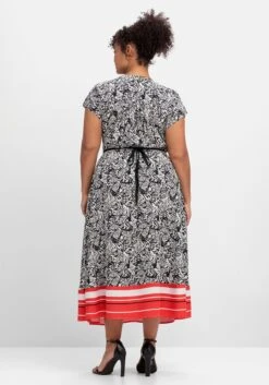 Sheego Kleid In Wickeloptik, Mit Alloverdruck -Sheego Verkaufe 14824701491 04PO7 02 SH