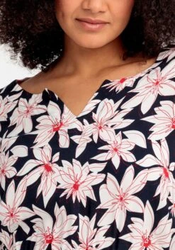 Sheego Maxikleid Mit Blumenprint Und Taillen-Bindeband -Sheego Verkaufe 14825002119 04POV 02 SH