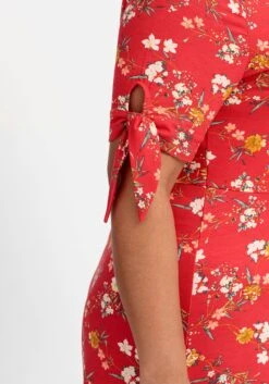 Jerseykleid Mit Blumendruck Und Zierknopfleiste -Sheego Verkaufe 14833800779 04PXQ 02 SH