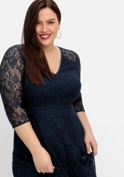 Sheego Cocktailkleid Aus Floraler Spitze -Sheego Verkaufe 14835200035 04OJ4 02 SH