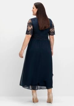 Sheego Abendkleid Mit Besticktem Mesh-Oberteil -Sheego Verkaufe 14835400035 04OIN 02 SH