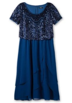 Sheego Abendkleid Mit Paillettenoberteil Und Lagen-Rock -Sheego Verkaufe 14840400025 04OKB 00 SH