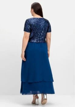 Sheego Abendkleid Mit Paillettenoberteil Und Lagen-Rock -Sheego Verkaufe 14840400025 04OKD 02 SH