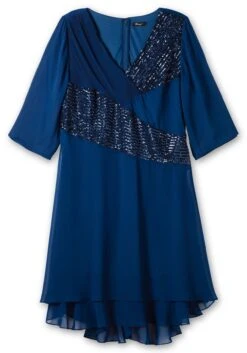 Sheego Abendkleid In Wickeloptik, Mit Pailletten -Sheego Verkaufe 14840500025 04OKI 00 SH