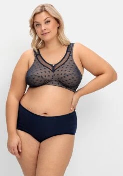 Susa Entlastungs-BH Ohne Bügel, Aus Gepunktetem Mesh -Sheego Verkaufe 14868800030 04ORA 02 SH