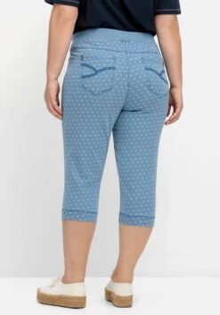 Sheego Gepunktete Caprijeans Mit Gummibund -Sheego Verkaufe 14880200328 04PNY 02 SH