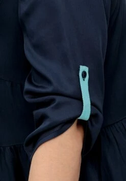 Sheego Kleid Mit Kontrastblende Und Weitem Rock -Sheego Verkaufe 14881000035 04Q85 02 SH