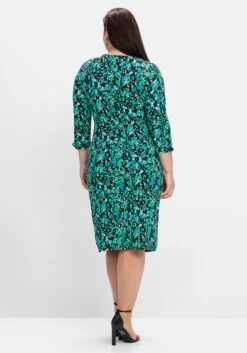 Sheego Jerseykleid In Wickeloptik, Mit Blumenprint -Sheego Verkaufe 14883701491 04QJV 02 SH
