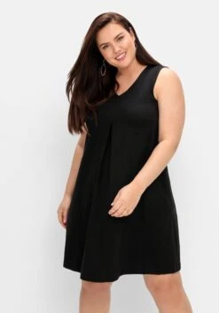 Sheego Ärmelloses Jerseykleid Mit Taschen, In A-Linie -Sheego Verkaufe 14885000289 04QB3 02 SH