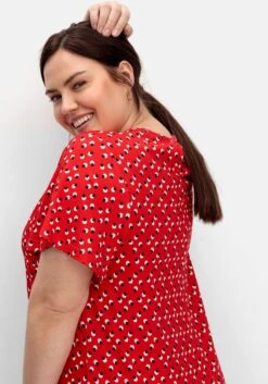 Sheego Jerseykleid In Maxilänge, Mit Volant Am Saum -Sheego Verkaufe 14887502174 04Q59 02 SH