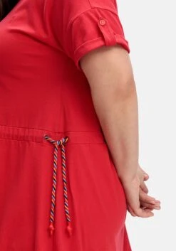 Sheego Jerseykleid Mit Ringelbündchen Und Tunnelzug -Sheego Verkaufe 14889001758 04ROQ 02 SH