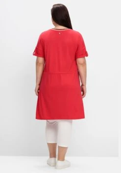 Sheego Jerseykleid Mit Ringelbündchen Und Tunnelzug -Sheego Verkaufe 14889001758 04ROR 01 SH