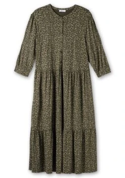 Sheego Jerseykleid Im Millefleursprint, Mit Stufenvolant -Sheego Verkaufe 14889202126 04QDR 00 SH