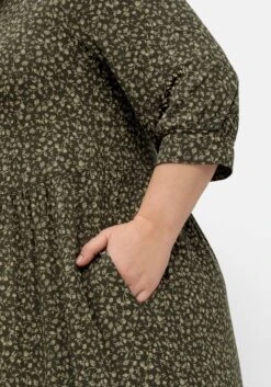 Sheego Jerseykleid Im Millefleursprint, Mit Stufenvolant -Sheego Verkaufe 14889202126 04QDV 02 SH