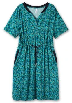 Sheego Jerseykleid Mit Alloverdruck Und Sportiven Details -Sheego Verkaufe 14890602119 04QBL 00 SH